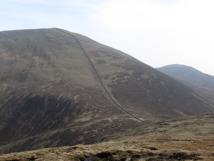 The Mourne Wall climbing Slieve Donard